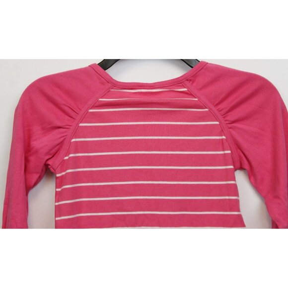 NEW 2007 Gymboree Tres Chic T-Shirt 8 Hot Pink Hearts Stripes Sequins Applique - Picture 6 of 8